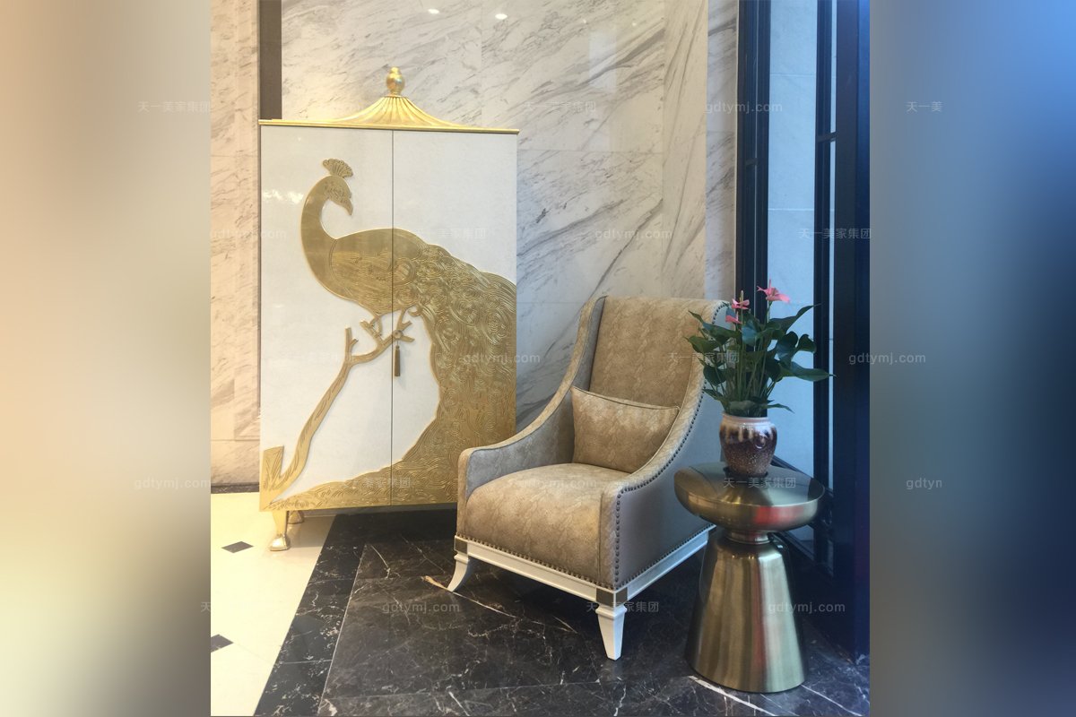 五星级酒店家具黄瓜视频免费版下载官网家俱工程法式贝母漆装饰柜