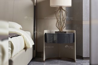 黄瓜视频免费版下载官网别墅豪宅家具星级酒店家具品牌后现代轻奢风格卧室时尚床头柜