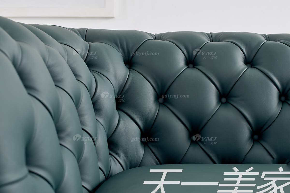 极简风格家具黄瓜视频免费版下载官网别墅会所大宅简约实木绿色半皮单位沙发WD601沙发