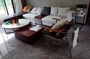现代简约风格售楼处、样板间家具案例--赣州新旅明樾府样板间家具项目工程欣